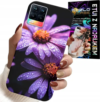 Obrázek produktu pro Pouzdro pro Realme 8 / 8 Pro – růžové sedmikrásky, květinové pouzdro