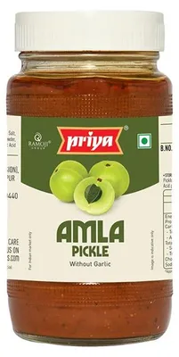 Zdjęcie produktu dla Marynowana amla w oleju Priya Amla 300 g – kwaśno-pikantny dodatek do ryżu