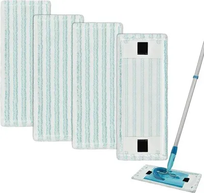 Produktbild von Famanu Microfaser Bodenwischtücher - Ersatzbezüge für Flachmoppen