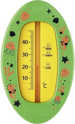 Produktbild von Reer Badethermometer oval mit Markierung für die
