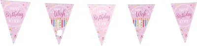 Produktbild von Wimpelkette Make a Wish pastel 4-5 m 1 Stück