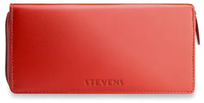 Obrázek produktu pro Dámská peněženka STEVENS z přírodní kůže červená RFID 18 cm univ
