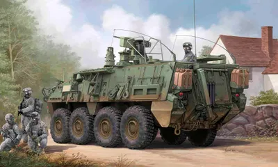 Productafbeelding van Trumpeter M1135 Stryker NBC voertuig, schaal 1:35, artikelnummer 01560