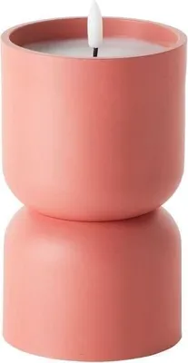 Immagine prodotto di Lampada da tavolo per esterni, forma a candela, plastica, 3 W, colore terracotta