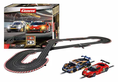 Produktbild von Carrera digitale Rennstrecke 1:24 mit 2 Rennwagen