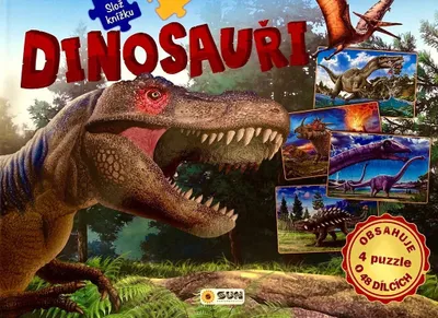 Obrázek produktu pro Dinosauři - Slož si knížku (4 puzzle o 48 dílcích)