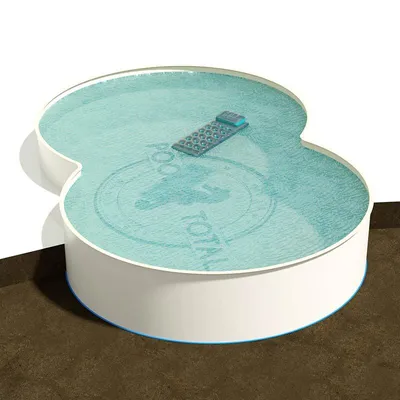 Produktbild von Achtform Pool, Folie sandfarben 3,20 x 5,25 m 1,20 m