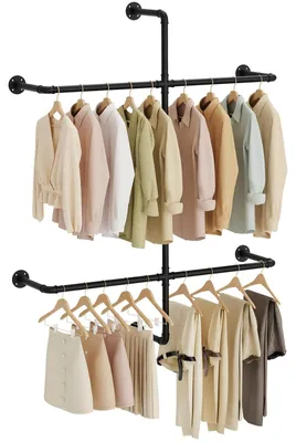 Image de Étagère murale pour vêtements avec rangement