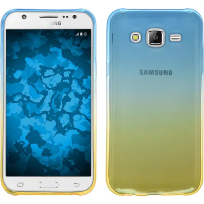Produktbild von PhoneNatic Case kompatibel mit Samsung Galaxy J7 (2015 / J700) - Design:02 Silikon Hülle Ombrè + 2 Schutzfolien
