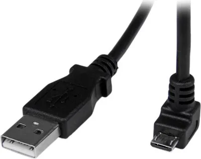 Image de StarTech.com Câble Micro USB 2 m - A vers Micro B coudé 90° vers le bas