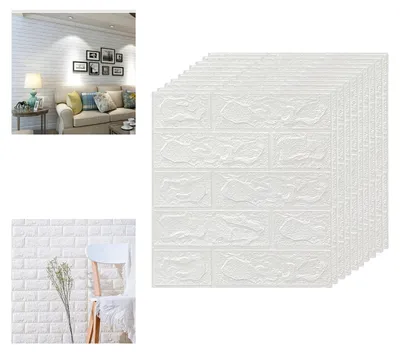 Immagine prodotto di Solidchoice - Set di 10 pannelli murali 3D autoadesivi per la decorazione fai-da-te