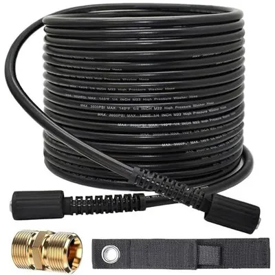 Zdjęcie produktu dla Wąż wysokociśnieniowy do myjki 15M M22 adapter przedłużający złączka