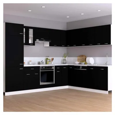 Produktbild von Hängeschrank Lyon Schwarz 60x31x40 cm Holzwerkstoff