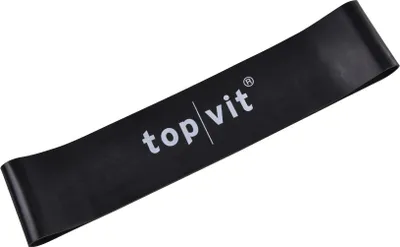 Produktbild von top vit Loops Fitnessband aus Latex - Widerstandsbänder für Gymnastik, Fitness, Yoga, Pilates, schwarz-max- stark, 5 cm x 23 cm