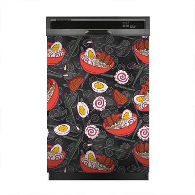Produktbild von Magnete Dekorative 60x80 cm Küche Magnetmatte Spülmaschine - Ramen Suppe mit Nudeln