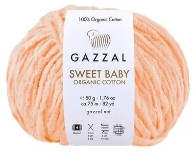 Produktbild von Gazzal Sweet Baby Organic Baumwolle 2611 Melon 50g Baumwolle