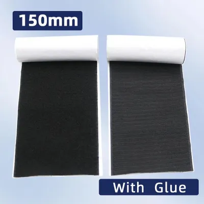 Produktbild von Selbstklebendes Klettband - Hakenband - 5 m - 15 cm breit - Polyester/Nylon - Weiß