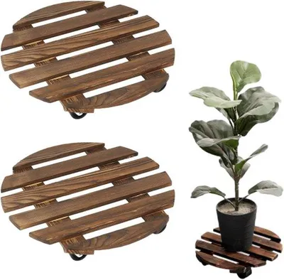 Produktbild von Runder Pflanzenroller Braun 25cm Innen Außen