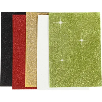 Produktbild von schaumstoffplatten A5 selbstklebendes Glitter 5 Stück