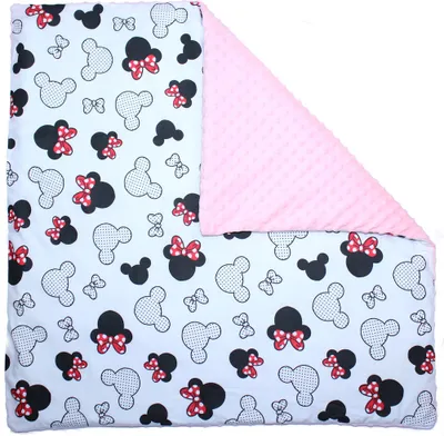 Produktbild von MINKY Wendebezug Kissenbezug Kissenhülle Hülle Kissen Bezug Baby Kinder Deko - 4 - Minnie + Rosa