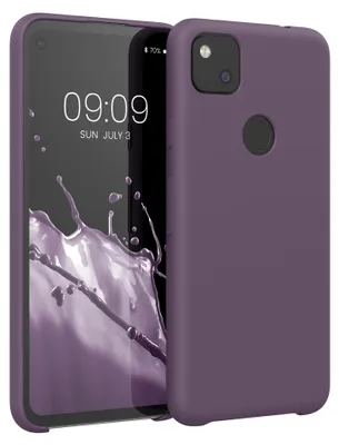 Produktbild von kwmobile Handyhülle für Google Pixel 4a Hülle - Case Silikon - Kabelloses Laden - Schutzhülle Cover in Helle Iris