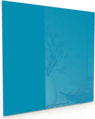 Produktbild von Küchenrückwand Spritzschutz Glas mit Motiv Türkiser Hintergrund I 40 x 40 cm
