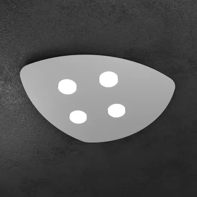Image de Shape Modern Metal Ceiling Lamp Grey 4 Lights Gx53