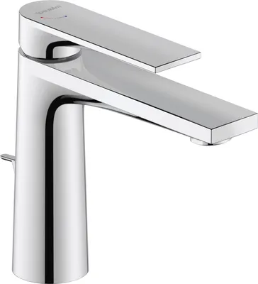 Produktbild von Duravit Waschtischarmatur Tulum M FreshStart Chrom mit Zugstangen-Ablaufgarnitur