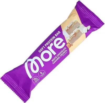 Produktbild von More Soft Protein Bar White Chocolate Caramel Crunch 50g
