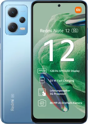 Produktbild von Xiaomi Redmi Note 12 5G DS 4GB/128GB ice blue blau