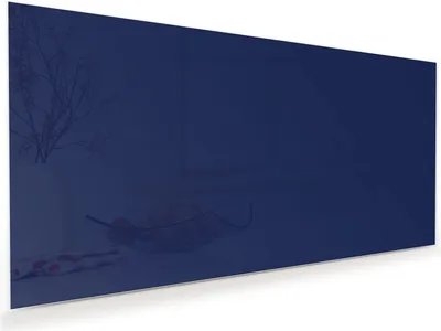Produktbild von Glasbild 100x50cm in XXL für Wohnzimmer, Schlafzimmer Motiv Marineblauer Hintergrund II
