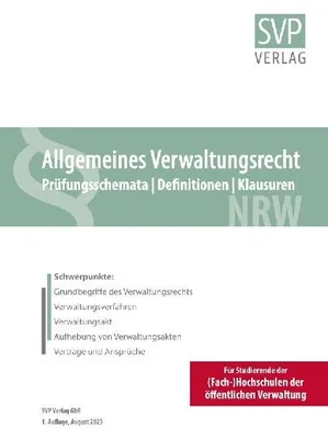 Produktbild von Allgemeines Verwaltungsrecht