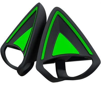 Produktbild von Razer Kitty Ears V2, Modifikations-Satz, Silikon, 26 g, Schwarz, Grün
