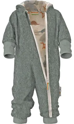 Productafbeelding van Fuchs & Kiwi overall voor babyjongens - natuurlijke schapenwol en jersey voering – ecologisch product