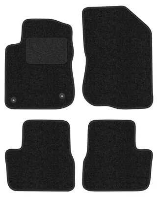Image de Tapis de sol en moquette pour Peugeot 208 I 2012-2019 (à hayon) – jeu 4 pièces, anthracite, sur mesure – Wielganizator ANTHRA