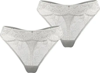 Produktbild von JOOP! Damen String 2-Pack Beautiful - offwhite - Größe 36