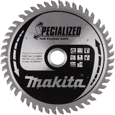 Produktbild von Makita B-56742 Spezial Sägeblatt 165x20 mm 48 Zähne