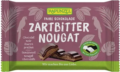 Produktbild von Zartbitter Nougat Schokolade 100g 6er Pack