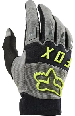 Produktbild von FOX Dirtpaw Motocross Handschuhe, grau/gelb, 2XL