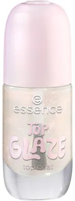 Produktbild von Essence Top Glaze Decklack Nagellack perlmuttrosa 8 ml schnell trocknend, durchscheinend, lichtreflektierend