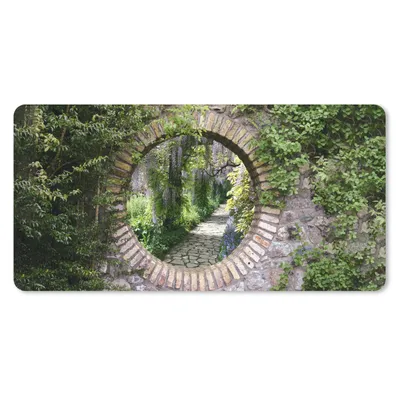 Produktbild von MuchoWow® Mauspad Mousepad Wald - Steine - Durchblick - Pfad 60x30 cm - Mousepads - Maus Mat - Pad - Mausunterlage - Nachhaltig