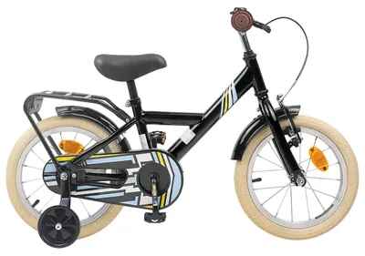 Image de Vélo pour enfant vidaXL 12 pouces, pour les 2-4 ans, noir