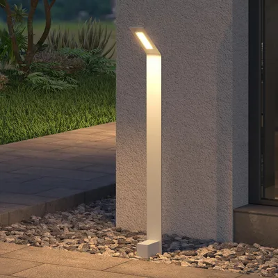 Image de doporro Lampe LED sur Pied Extérieure 6W avec LED Lampe Jardin Étanche IP65 3000K Light Extérieure Blanc 80cm Design Pfadfinder