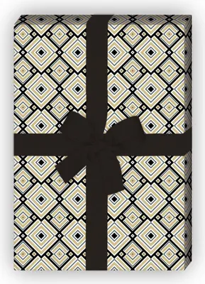 Produktbild von Edles Jugendstil Geschenkpapier mit grafischem Dekor - G8468, 32 x 48cm