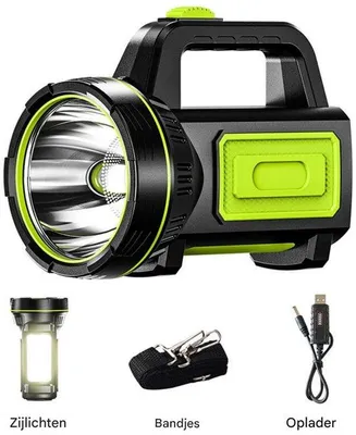 Image de Lampe de poche LED USB puissante, 6000 mAh, étanche