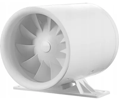 Image de Ventilateur de conduit - Ø 150 mm - Silencieux - Deux vitesses - Pour systèmes de ventilation - Air évacué / Air entrant