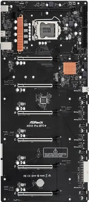 Immagine prodotto di ASRock H510 Pro BTC+ - Scheda madre - Presa LGA1200 - Chipset H510 - USB 3.2 Gen 1 - LAN Gigabit - Grafica onboard (CPU necessaria)
