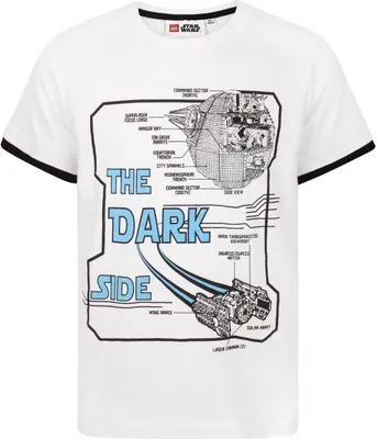 Produktbild von Lego Star Wars - "The Dark Side" T-Shirt für Jungen NS6393 (116) (Weiß/Schwarz)