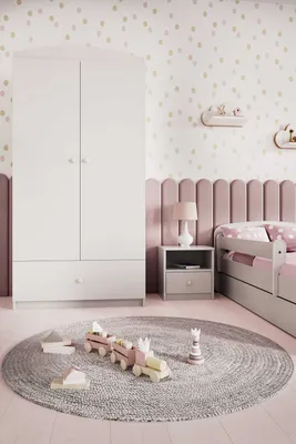 Produktbild von Kinderkleiderschrank Babydreams Drehtürenschrank Kleiderschrank Basic Weiß