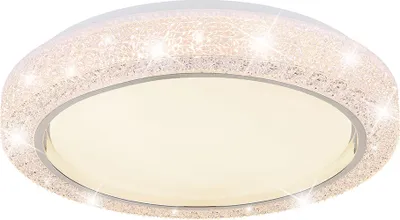 Produktbild von LED Deckenleuchte, opal weiß, Kristalldekor, D 40 cm